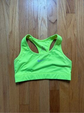 Nike Neon Yellow-Green Racerback Sports Bra